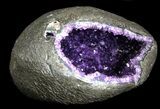 Deep Purple Amethyst Geode - Top Quality #36470-1